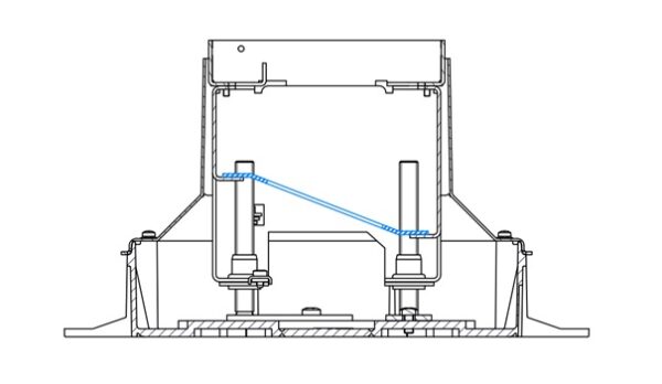 Produktbild UBD 100 123  -  Steckdoseneinsatz für 2x FLF, inkl. 1x T23 weiss + 1x T23 schwarz